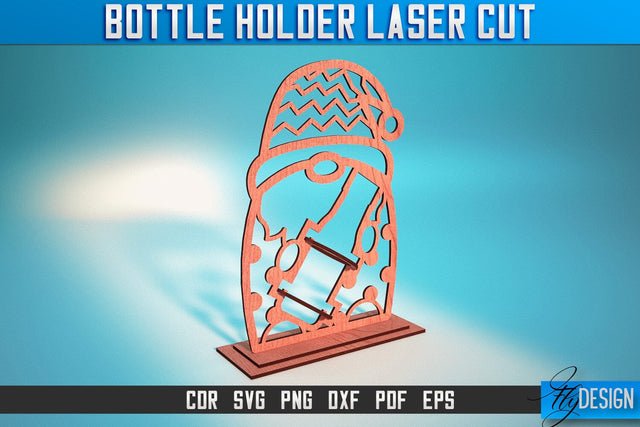 Bottle Holder Laser Cut SVG | Bottle Holder SVG Design | CNC Files SVG Fly Design 