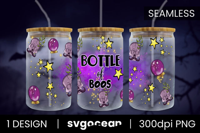 Bottle Of Boos Can Glass PNG Sublimation SvgOcean 