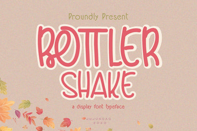 Bottler Shake Display Font Font nearzz 