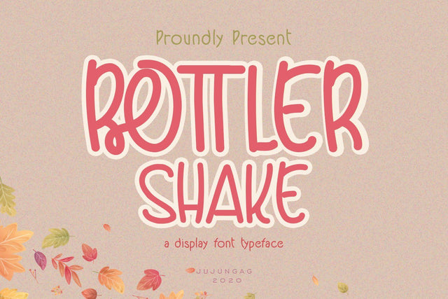 Bottler Shake Display Font Font nearzz 
