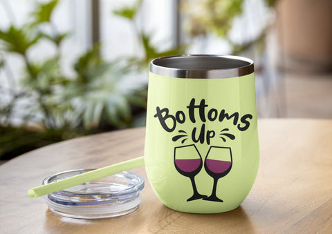 Bottom Up Wine Saying Svg,Wine Svg, Wine Lovers,Wine Decal,Wine Sayings,Wine Glass,Drinking,Cricut Cut File ,Funny Wine Quote,Liquid therapy SVG NextArtWorks 