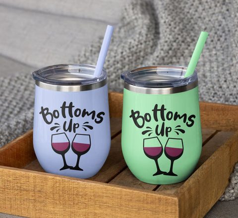 Bottom Up Wine Saying Svg,Wine Svg, Wine Lovers,Wine Decal,Wine Sayings,Wine Glass,Drinking,Cricut Cut File ,Funny Wine Quote,Liquid therapy SVG NextArtWorks 