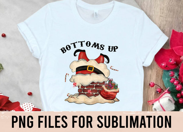 Bottoms Up Santa Claus Png, Funny Santa chimney Png, Santa Png, Santa Sublimation Printable, Santa Christmas Sublimation Design Sublimation BOO-design 