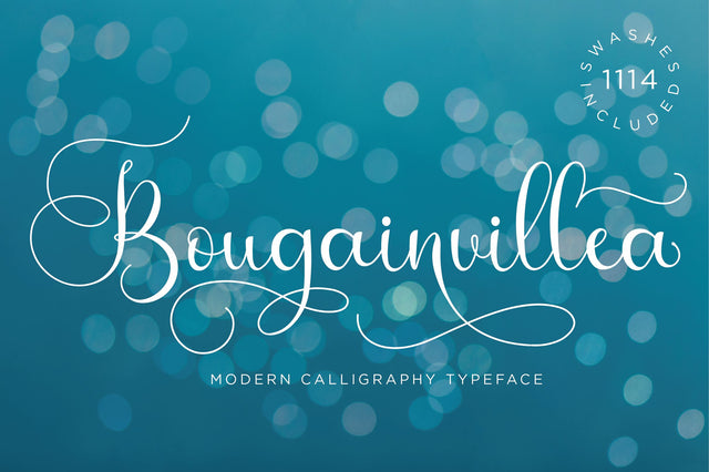 Bougainvillea Script Font Anastasia 