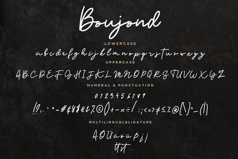 Boujond Signature Monoline Font Creatype Studio 