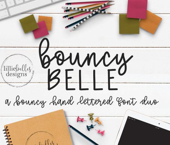bouncy belle font lillie belles designs 