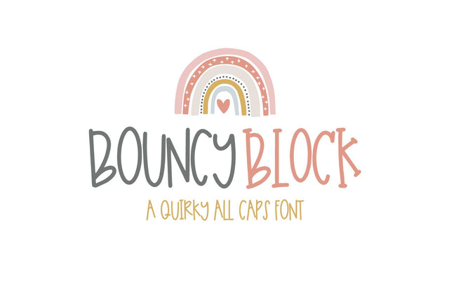 Bouncy Block Font On The Spot Studio 
