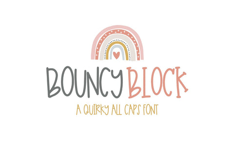 Bouncy Block Font On The Spot Studio 