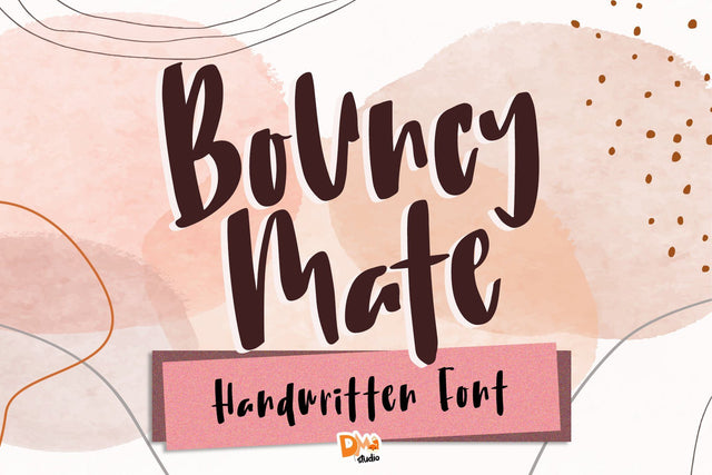Bouncy Mate Font Dm Letter Studio 