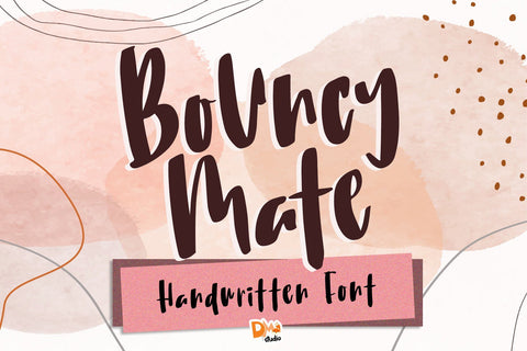 Bouncy Mate Font Dm Letter Studio 