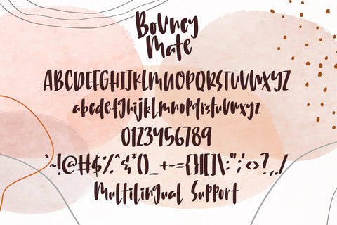 Bouncy Mate Font Dm Letter Studio 