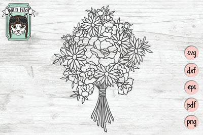 Bouquet SVG Cut File SVG Wild Pilot 
