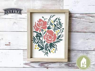 Bouquet SVG | Flower Arrangement svg | Farmhouse Sign Design SVG LilleJuniper 