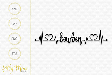 Bourbon Heartbeat Lifeline Kelly Maree Design 