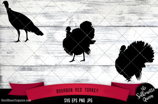 Bourbon Red Turkey Silhouette Vector SVG SVG Loveleen Kaur 