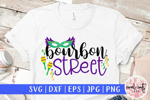 Bourbon Street - Mardi Gras SVG EPS DXF PNG SVG CoralCutsSVG 