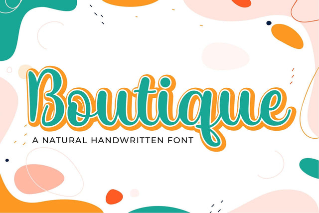 Boutique Font love script 