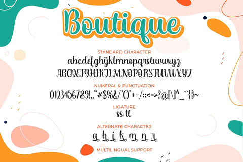 Boutique Font love script 