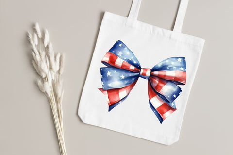Bow 4th of July Sublimation Clipart bundle Sublimation Regulrcrative 