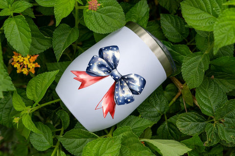 Bow 4th of July Sublimation Clipart bundle Sublimation Regulrcrative 