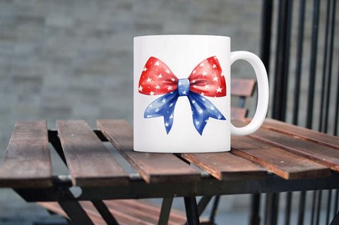 Bow 4th of July Sublimation Clipart bundle Sublimation Regulrcrative 