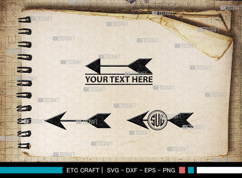 Bow And Arrow Monogram, Bow And Arrow Silhouette, Archery Svg, Arrow Svg, Sports svg, Target Svg, Bow and Arrow Svg, SB00106 SVG ETC Craft 