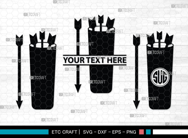 Bow And Arrow Monogram, Bow And Arrow Silhouette, Archery Svg, Arrow Svg, Sports svg, Target Svg, Bow and Arrow Svg, SB00106 SVG ETC Craft 