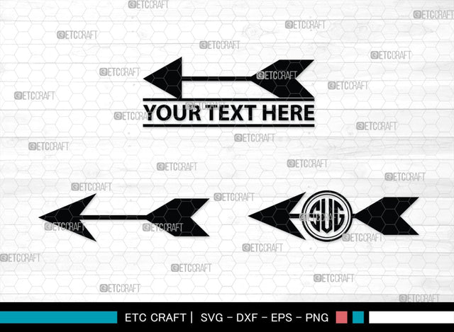 Bow And Arrow Monogram, Bow And Arrow Silhouette, Archery Svg, Arrow Svg, Sports svg, Target Svg, Bow and Arrow Svg, SB00106 SVG ETC Craft 