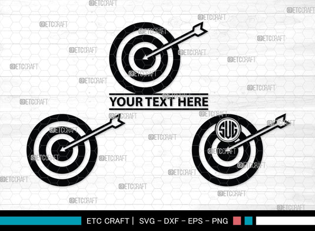 Bow And Arrow Monogram, Bow And Arrow Silhouette, Archery Svg, Arrow Svg, Sports svg, Target Svg, Bow and Arrow Svg, SB00106 SVG ETC Craft 