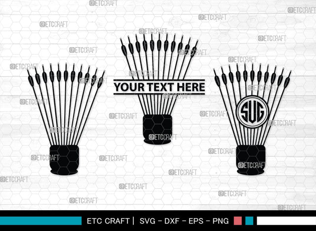 Bow And Arrow Monogram, Bow And Arrow Silhouette, Archery Svg, Arrow Svg, Sports svg, Target Svg, Bow and Arrow Svg, SB00106 SVG ETC Craft 