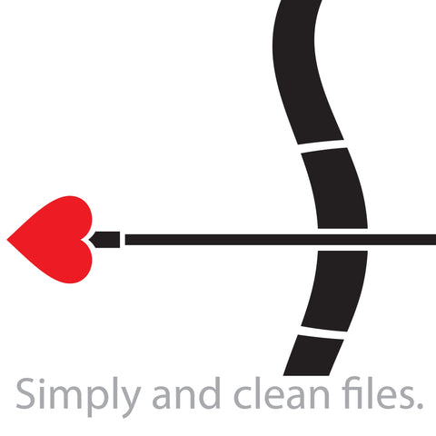 Bow and arrow with heart SVG TribaliumArtSF 