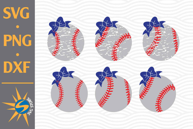 Bow Baseball SVG, PNG, DXF Digital Files Include SVG SVGStoreShop 