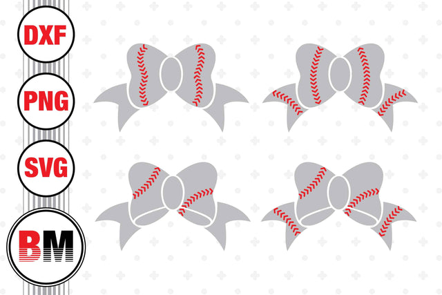 Bow Baseball SVG, PNG, DXF Files SVG BMDesign 