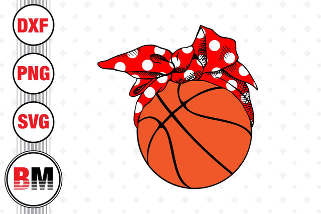 Bow Basketball SVG, PNG, DXF Files SVG BMDesign 