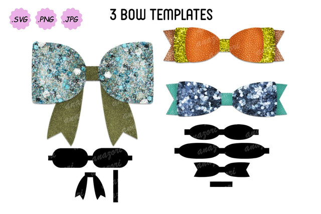 Bow Cut File, DIY Leather Hair Accessories SVG Deepa 