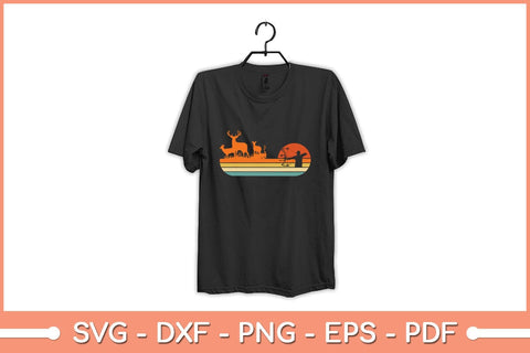 Bow Deer Hunting Vintage Retro Archery Svg Cutting File SVG Helal 