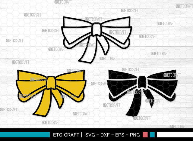 Bow Icons Color, Bow Svg, gift ribbon Svg, Bows, Gift Decoration, Bow Bundle, Icon Bundle, Svg Cut File, Dxf, Eps, Png, SVG ETC Craft 