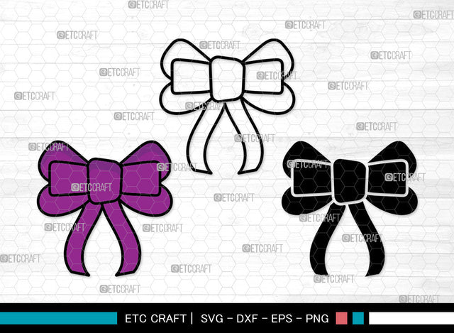 Bow Icons Color, Bow Svg, gift ribbon Svg, Bows, Gift Decoration, Bow Bundle, Icon Bundle, Svg Cut File, Dxf, Eps, Png, SVG ETC Craft 