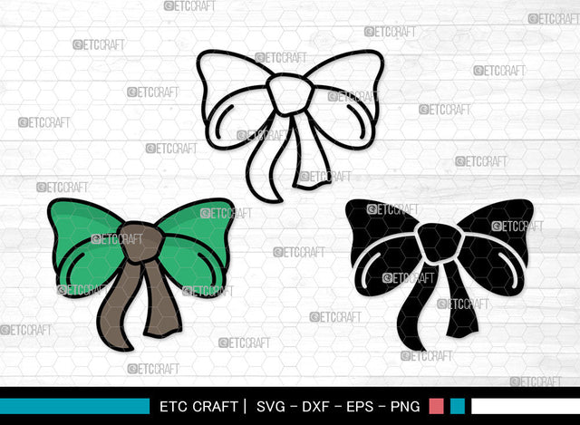 Bow Icons Color, Bow Svg, gift ribbon Svg, Bows, Gift Decoration, Bow Bundle, Icon Bundle, Svg Cut File, Dxf, Eps, Png, SVG ETC Craft 