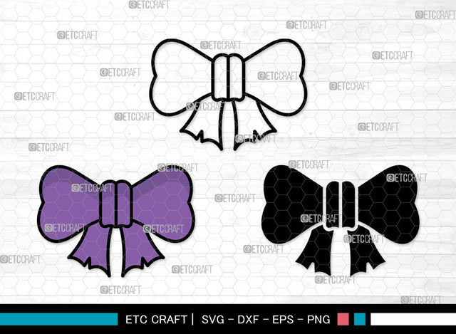 Bow Icons Color, Bow Svg, gift ribbon Svg, Bows, Gift Decoration, Bow Bundle, Icon Bundle, Svg Cut File, Dxf, Eps, Png, SVG ETC Craft 