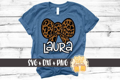 Bow - Leopard Print - Valentine's Day SVG PNG DXF Cutting Files SVG Cheese Toast Digitals 