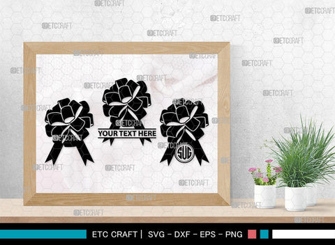Bow Monogram, Bow Silhouette, Bow SVG Bundle, Bow Baby Svg, Bow Tie Svg, Bow Baby Girl Svg, Ribbon Svg, Cheer Bow Svg, SB00183 SVG ETC Craft 
