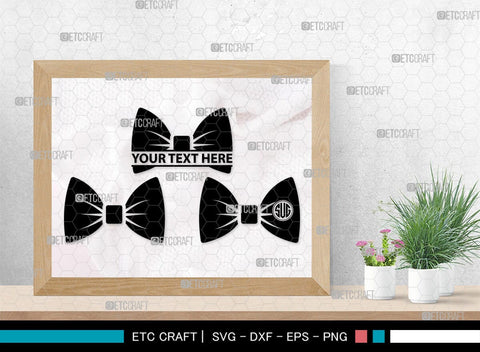Bow Monogram, Bow Silhouette, Bow SVG Bundle, Bow Baby Svg, Bow Tie Svg, Bow Baby Girl Svg, Ribbon Svg, Cheer Bow Svg, SB00183 SVG ETC Craft 