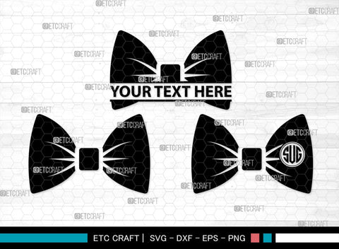 Bow Monogram, Bow Silhouette, Bow SVG Bundle, Bow Baby Svg, Bow Tie Svg, Bow Baby Girl Svg, Ribbon Svg, Cheer Bow Svg, SB00183 SVG ETC Craft 