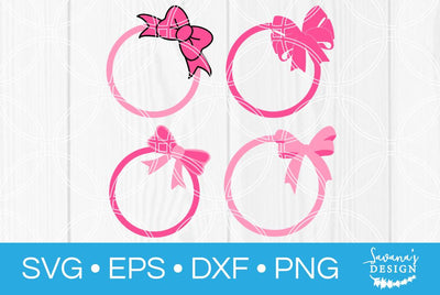 Bow Monogram Bundle SVG SavanasDesign 