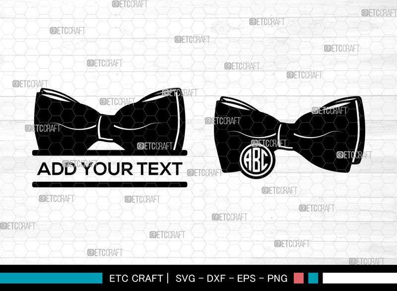 Bow Monogram SVG, Circle Monogram Svg, Split Monogram Svg, Bow Baby Girl Svg, Ribbon Svg, Cheer Bow Svg, Bow Svg Bundle SVG ETC Craft 