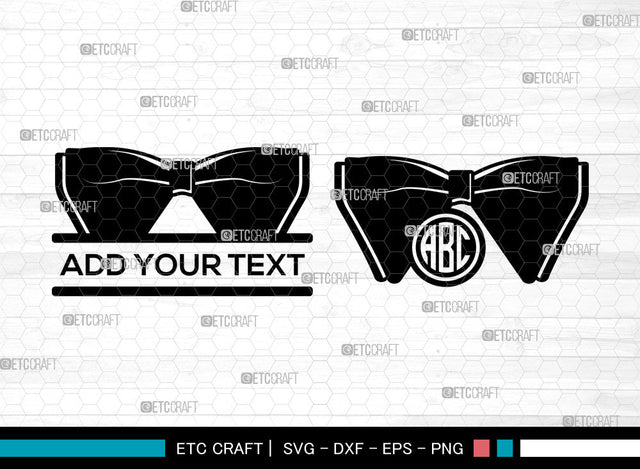 Bow Monogram SVG, Circle Monogram Svg, Split Monogram Svg, Bow Baby Girl Svg, Ribbon Svg, Cheer Bow Svg, Bow Svg Bundle SVG ETC Craft 