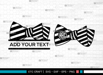 Bow Monogram SVG, Circle Monogram Svg, Split Monogram Svg, Bow Baby Girl Svg, Ribbon Svg, Cheer Bow Svg, Bow Svg Bundle SVG ETC Craft 