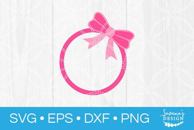 Bow Monogram SVG SavanasDesign 