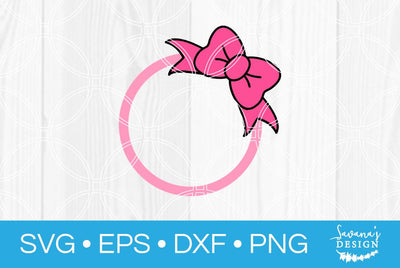 Bow Monogram SVG SavanasDesign 